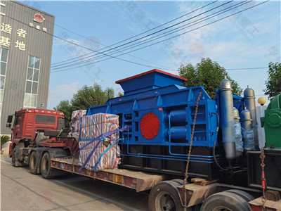 1810石英砂對輥制砂機發貨現場