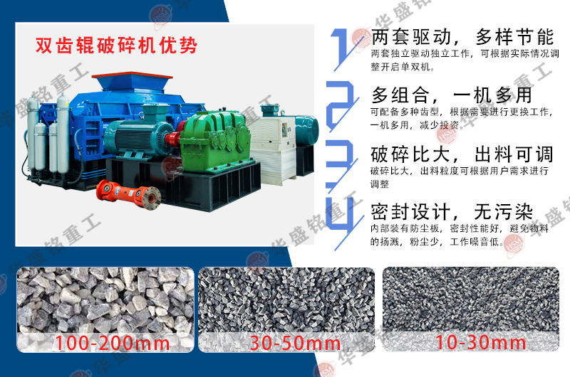 雙齒輥破碎機 破碎鐵礦石用哪些機器?鐵礦石破碎機多少錢一臺?