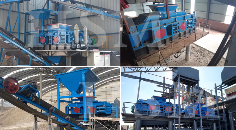 白云石制砂用對輥破碎機效果怎么樣